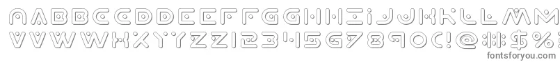Planetx3D Font – Gray Fonts on White Background