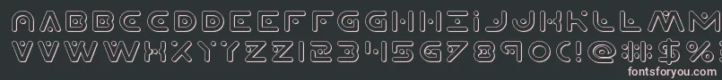 Шрифт Planetx3D – розовые шрифты на чёрном фоне