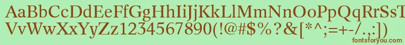 InformaticsSsi Font – Brown Fonts on Green Background