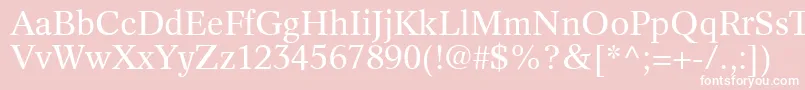 InformaticsSsi Font – White Fonts on Pink Background