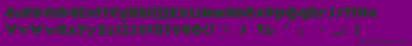 Arbuckleremix Font – Black Fonts on Purple Background