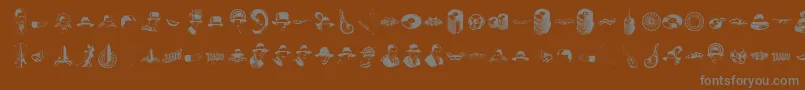 Slgardel Font – Gray Fonts on Brown Background