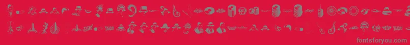 Slgardel Font – Gray Fonts on Red Background