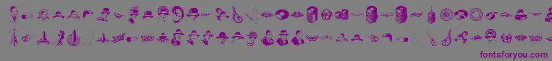 Slgardel Font – Purple Fonts on Gray Background