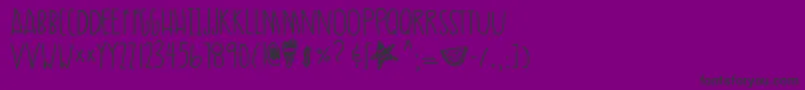 Ultramoire Font – Black Fonts on Purple Background