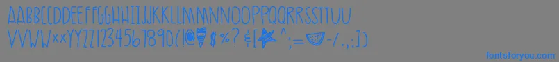 Ultramoire Font – Blue Fonts on Gray Background