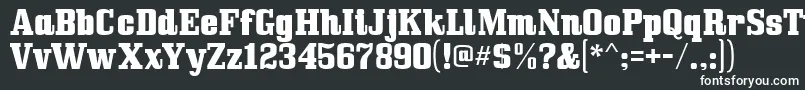 Bullpen Font – White Fonts on Black Background