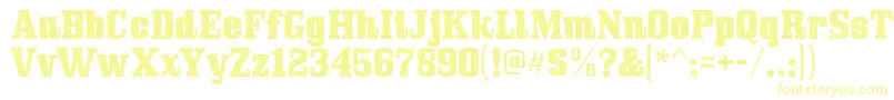 Bullpen-fontti – keltaiset fontit