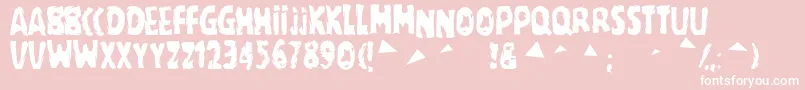 Regime Font – White Fonts on Pink Background