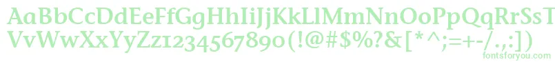 StoneInfSemOsItcTtSemi-fontti – vihreät fontit valkoisella taustalla