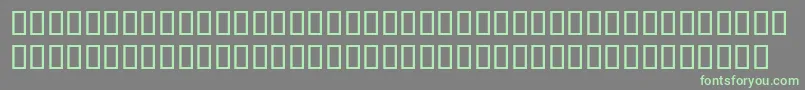 フォントGostCommon – 灰色の背景に緑のフォント