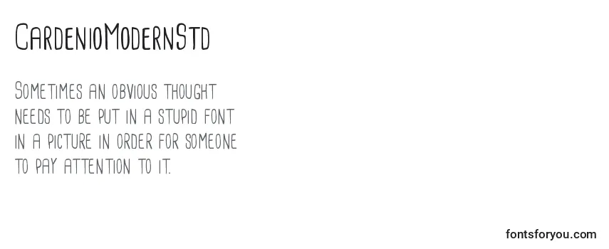 Review of the CardenioModernStd Font