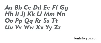 Review of the Geometric415BlackItalicBt Font
