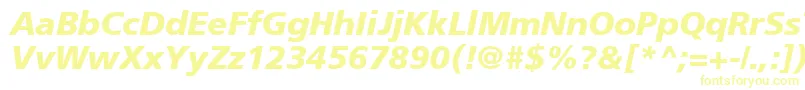 Шрифт ForeignerBolditalicBolditalic – жёлтые шрифты