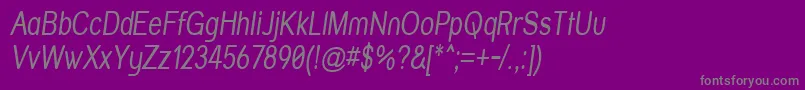 Weitere Informationen zur Strvarni-Schriftart Strvarni-Schriftart – Graue Schriften auf violettem Hintergrund