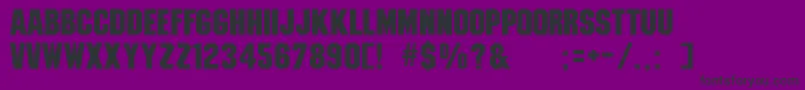 Strathmellibld-fontti – mustat fontit violetilla taustalla