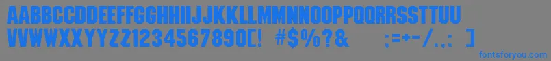 Strathmellibld Font – Blue Fonts on Gray Background