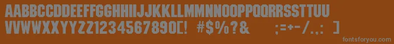 Strathmellibld Font – Gray Fonts on Brown Background