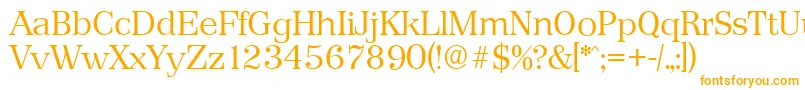 フォントPriamosserialLightRegular – オレンジのフォント