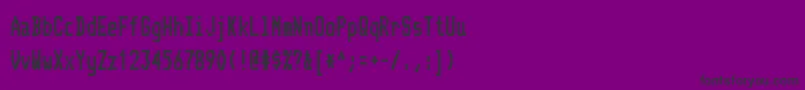 TelidoncdhvRegular Font – Black Fonts on Purple Background