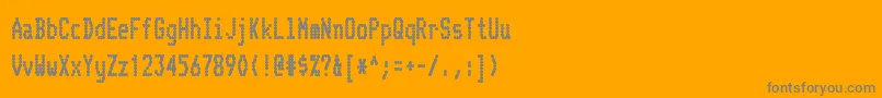 TelidoncdhvRegular Font – Gray Fonts on Orange Background