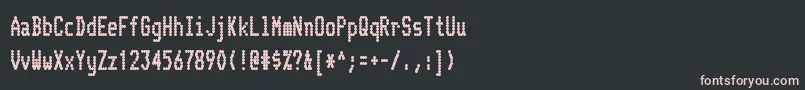 フォントTelidoncdhvRegular – 黒い背景にピンクのフォント