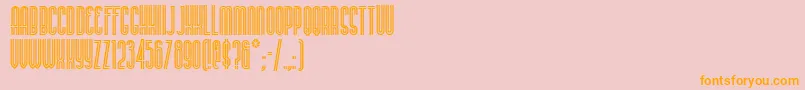 Buenosairesnf Font – Orange Fonts on Pink Background