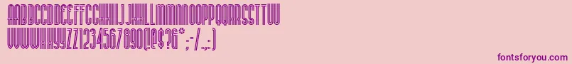 Buenosairesnf-Schriftart – Violette Schriften auf rosa Hintergrund