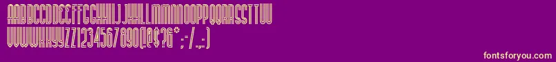 Buenosairesnf Font – Yellow Fonts on Purple Background