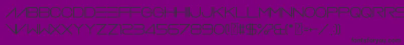 Police VerminVibes2White – polices noires sur fond violet