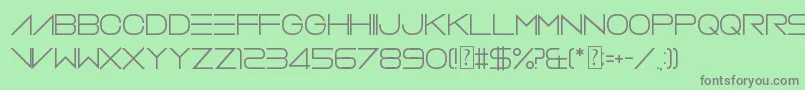 fuente VerminVibes2White – Fuentes Grises Sobre Fondo Verde