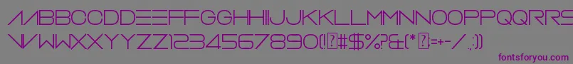 Шрифт VerminVibes2White – фиолетовые шрифты на сером фоне