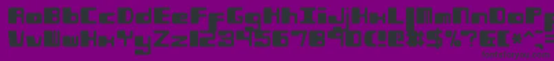 PhorfeitRegularBrk Font – Black Fonts on Purple Background