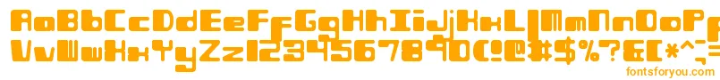 Шрифт PhorfeitRegularBrk – оранжевые шрифты