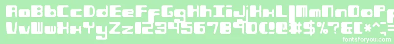 PhorfeitRegularBrk Font – White Fonts on Green Background