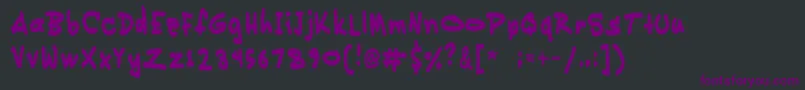 Pikikay Font – Purple Fonts on Black Background