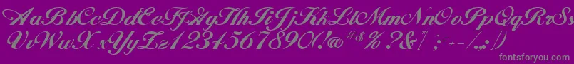 JohnhancockRegular Font – Gray Fonts on Purple Background