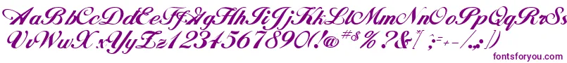 JohnhancockRegular Font – Purple Fonts on White Background