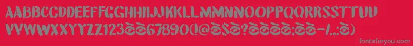 DkAttentionSeeker Font – Gray Fonts on Red Background