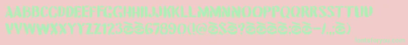 DkAttentionSeeker Font – Green Fonts on Pink Background