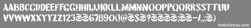 DkAttentionSeeker Font – White Fonts on Gray Background