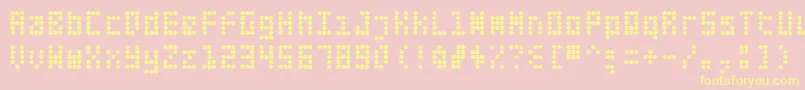 More about Fifteenokay Font Fifteenokay Font – Yellow Fonts on Pink Background