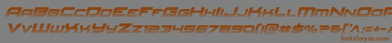 Redrockethalfital Font – Brown Fonts on Gray Background