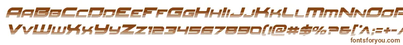 Redrockethalfital Font – Brown Fonts on White Background