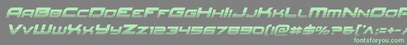 Redrockethalfital Font – Green Fonts on Gray Background