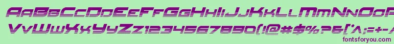 Redrockethalfital-fontti – violetit fontit vihreällä taustalla