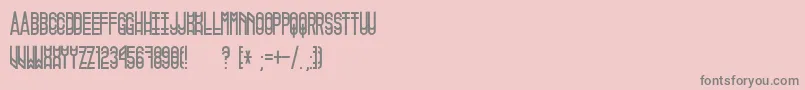 PigopagoRegular Font – Gray Fonts on Pink Background