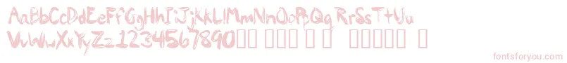 Paintypaint1-fontti – vaaleanpunaiset fontit