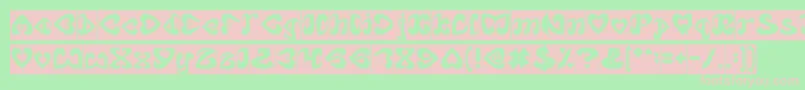 EternalLoveInverse Font – Pink Fonts on Green Background