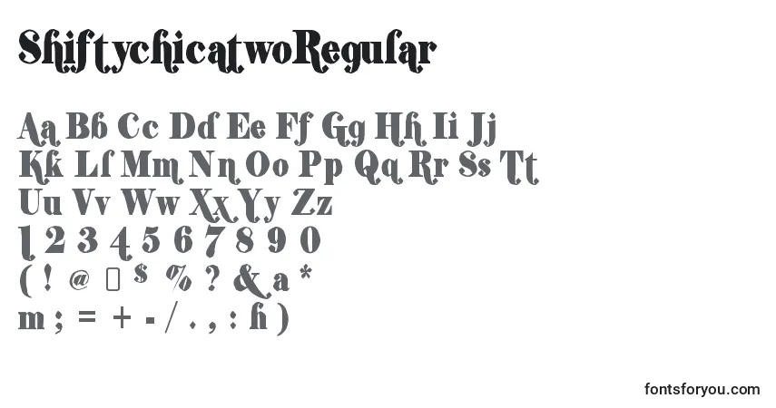 Czcionka ShiftychicatwoRegular – alfabet, cyfry, specjalne znaki